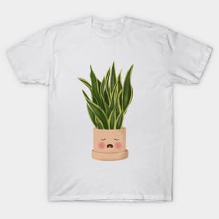 Cute Plant Illustration, Snake Plant 2 T-Shirt